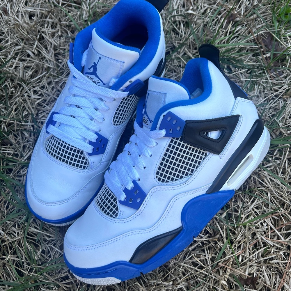 CLEAN Air Jordan 4 IV Motorsport Blue size 7 Womens Shoes